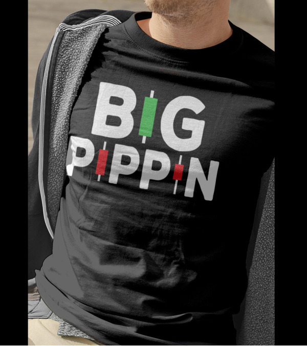 Big Pippin Stock Day Trader Trading Forex Investor Candlestick Chart Graphics T-Shirt