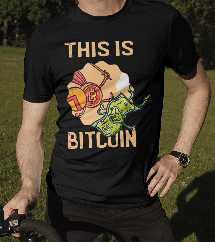 This Is Bitcoin Crypto Hodl Hold Shares Spartan Capital Bull Bear T-Shirt