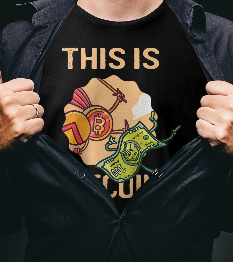 This Is Bitcoin Crypto Hodl Hold Shares Spartan Capital Bull Bear T-Shirt