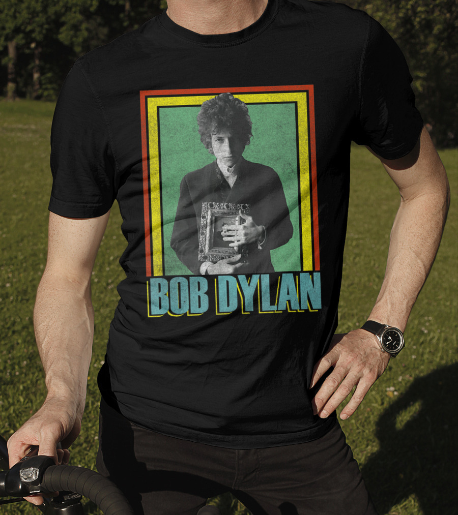 Bob Dylan Holding Framed Picture T-Shirt