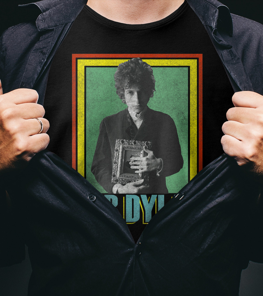Bob Dylan Holding Framed Picture T-Shirt