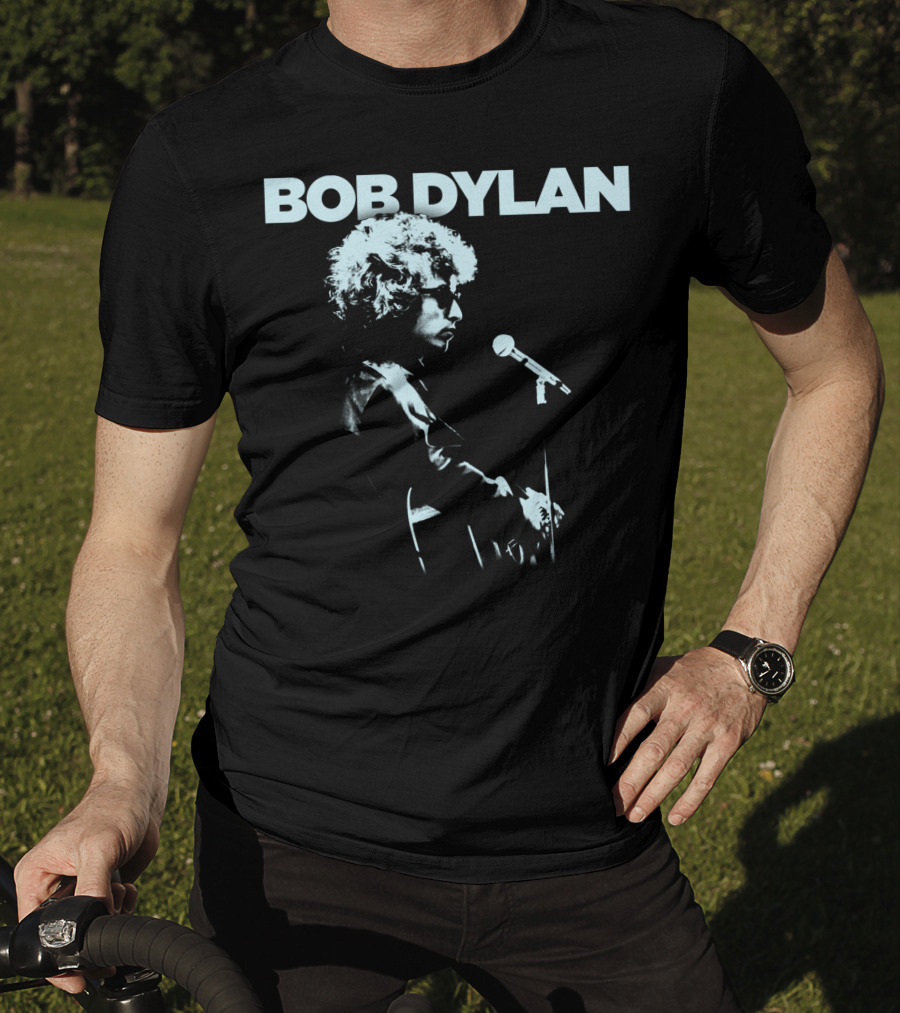 Bob Dylan Profile Microphone T-Shirt