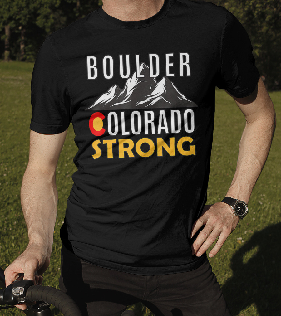 BOULDER COLORADO STRONG Mountain T-Shirt