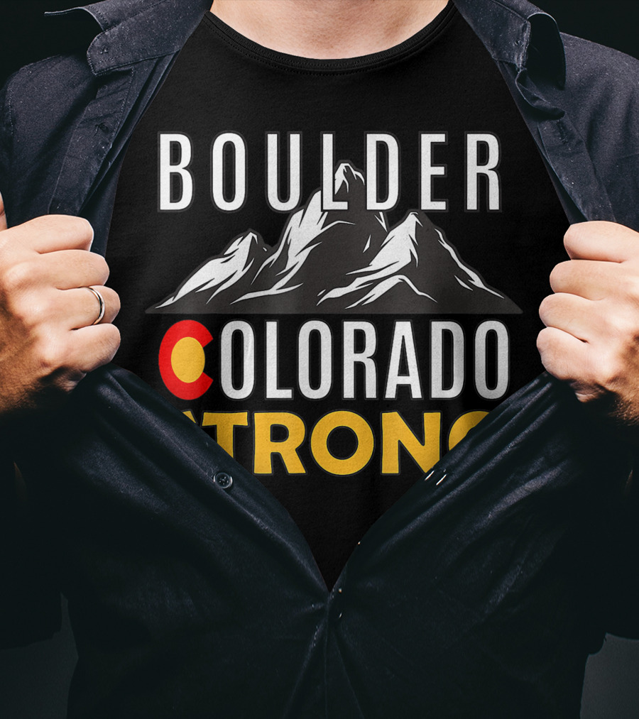 BOULDER COLORADO STRONG Mountain T-Shirt