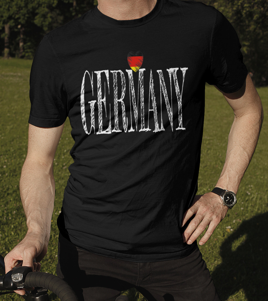 Cool Germany Heart Flag Germany T-Shirt