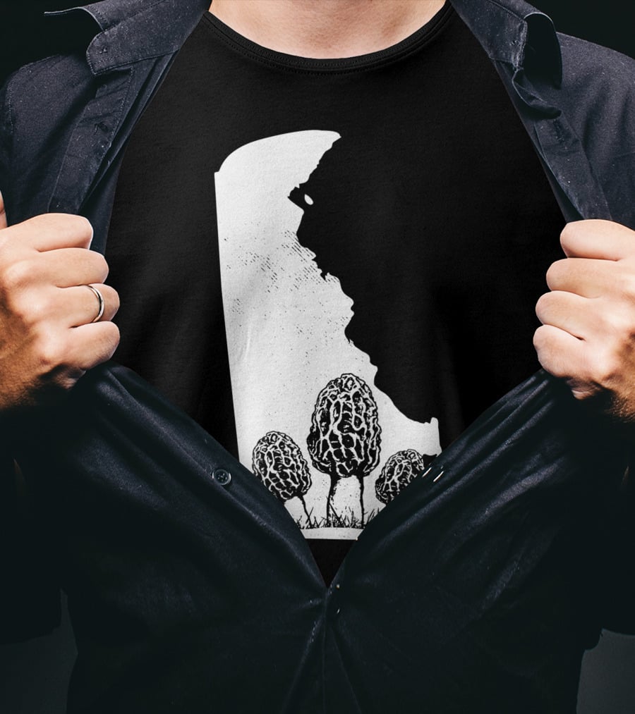 Delaware Morel Mushroom Hunting Foraging Shrooming Hunter Exploration T-Shirt