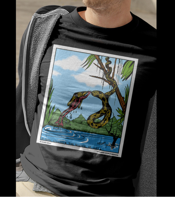 Born Civilized The Science Of Life Dont Give Up Frog Snake Reptile T-Shirt