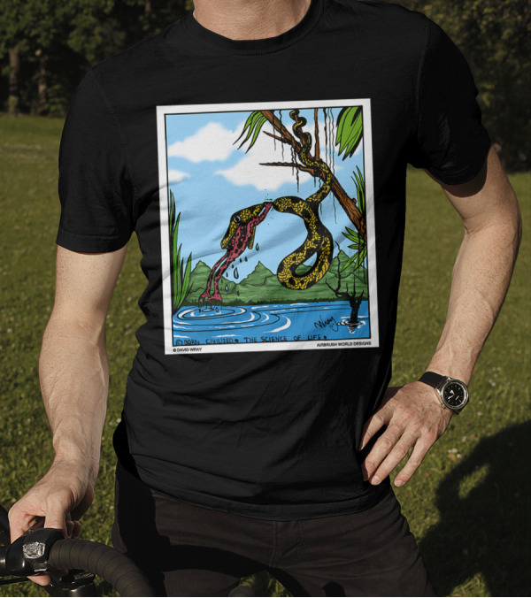 Born Civilized The Science Of Life Dont Give Up Frog Snake Reptile T-Shirt