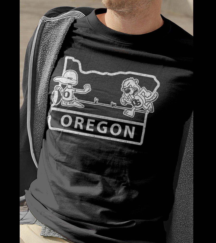 Oregon Ducks Beavers Rivalry College Football Showdown T-Shirt