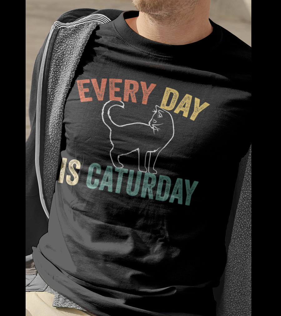 Every Day Is Caturday Cat Lover T-Shirt