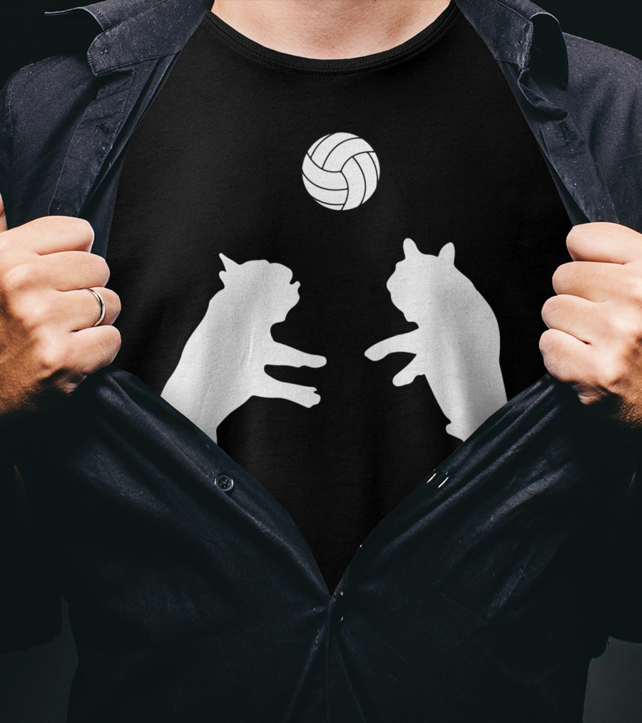 Frenchie Volleyball French Bulldog Playing Ball T-Shirt