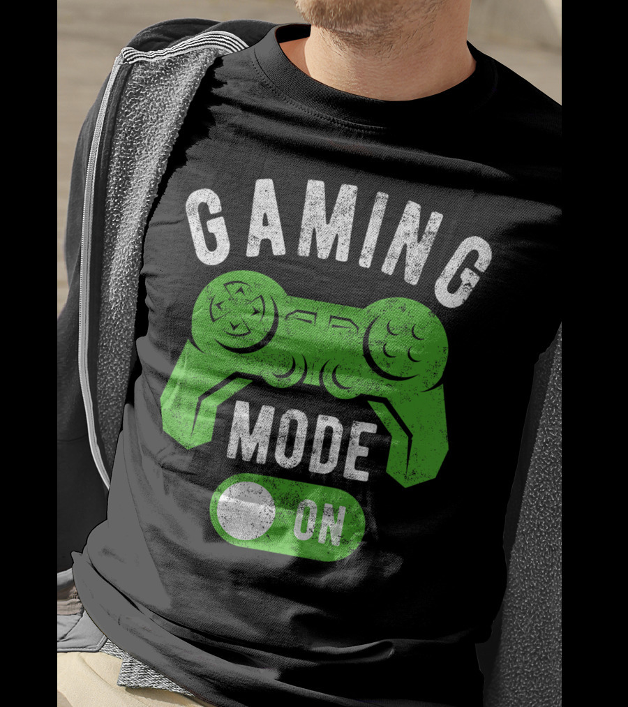 Gaming Mode On Gamer Life Cool Gamer Controller T-Shirt