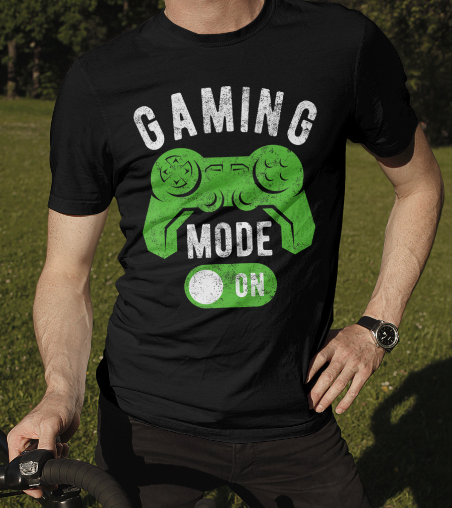 Gaming Mode On Gamer Life Cool Gamer Controller T-Shirt