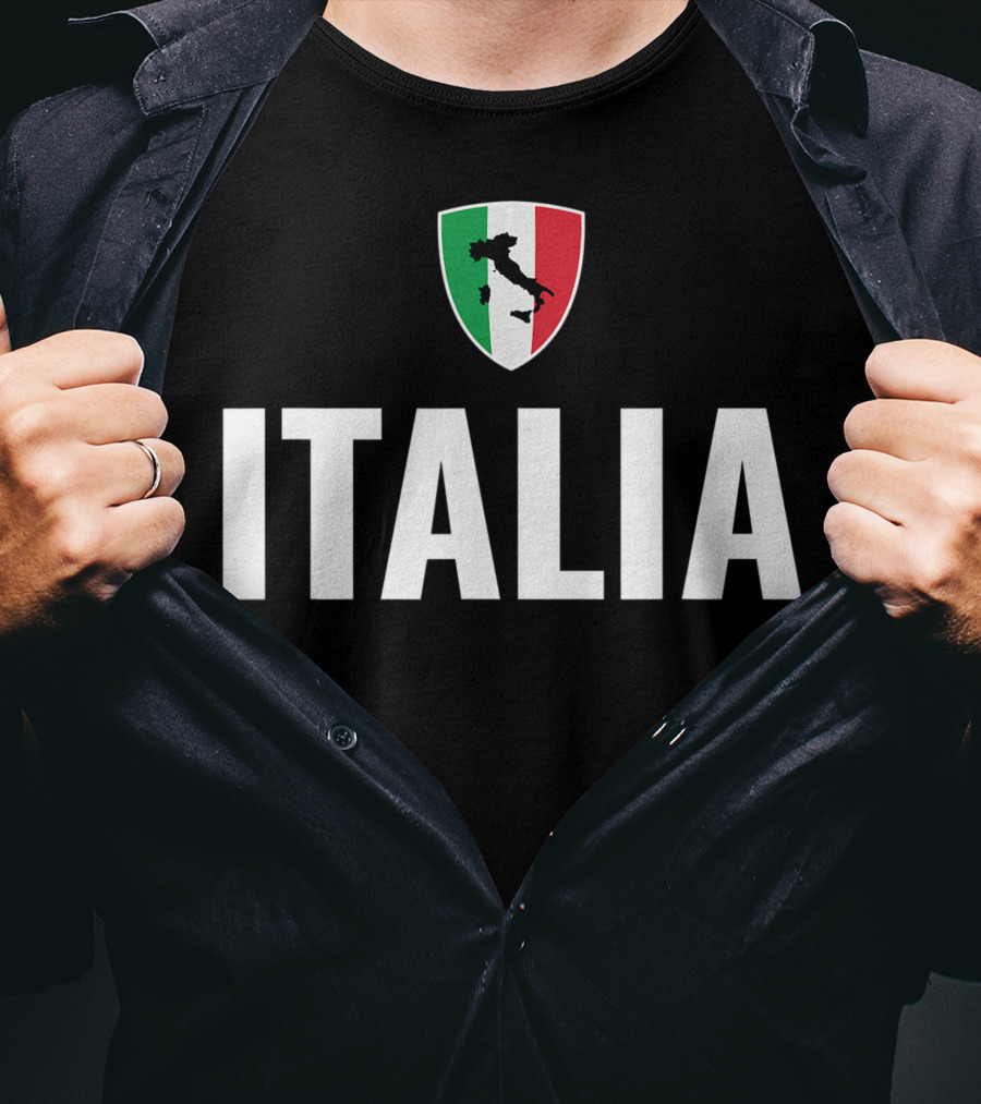 Italia Flag Italia Shield Italia T-Shirt