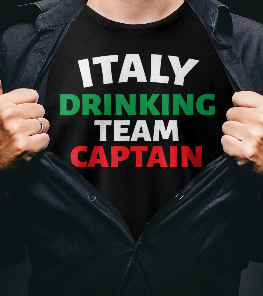 Italy Drinking Team Captain Italia T-Shirt