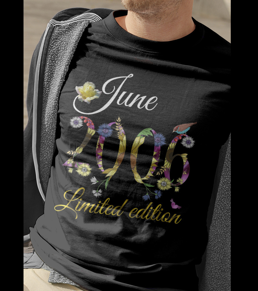 June 2006 Sunflowers Floral Birthday T-Shirt