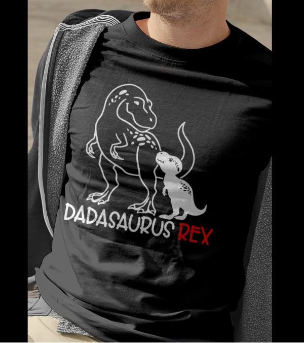 Dadasaurus Rex Papa Saurus Daddy T-Rex Dinosaur Father's Day T-Shirt