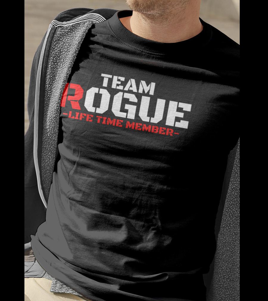 Team Rogue Life Time Member Military Style Gym Fitness Workout Training Patriotic USA T-Shirt
