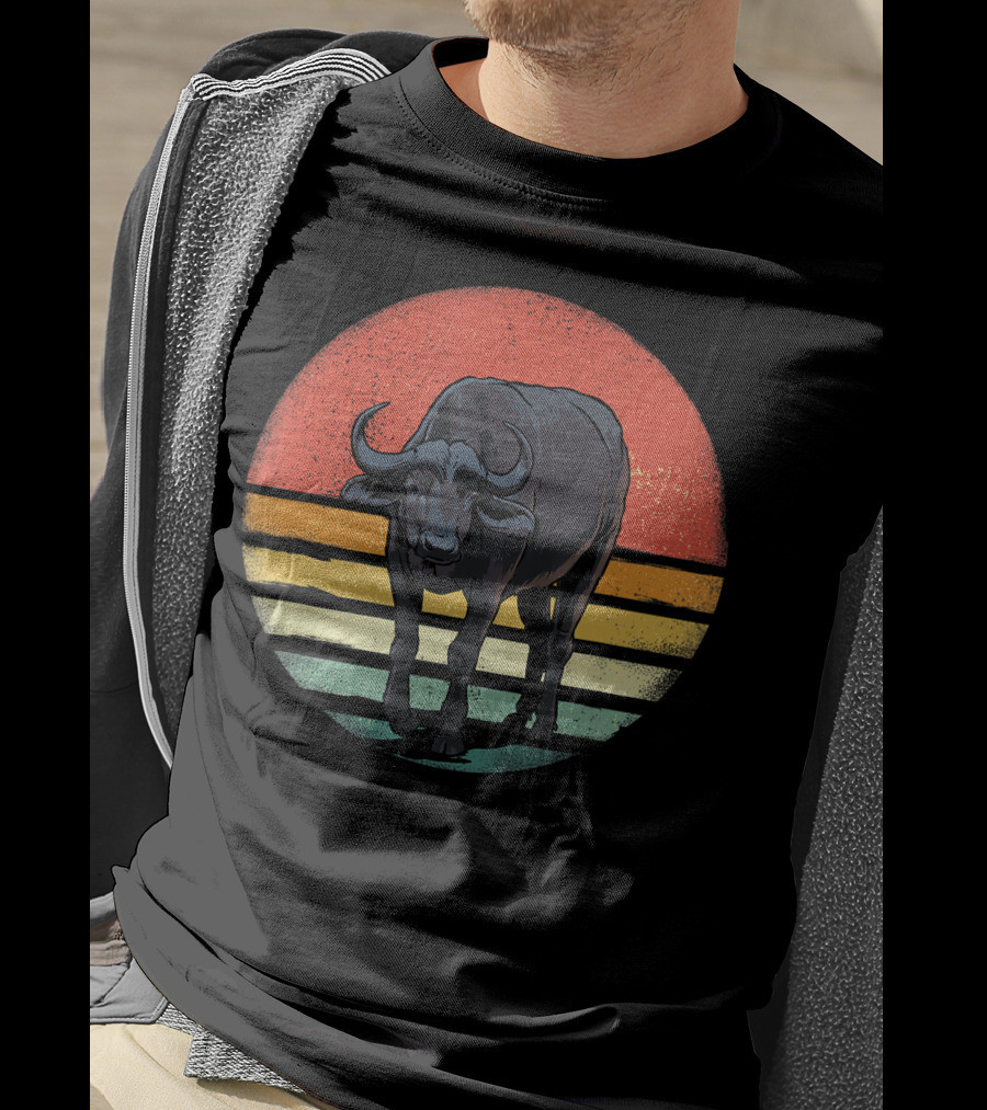 Retro Vintage Buffalo Nature Lover T-Shirt