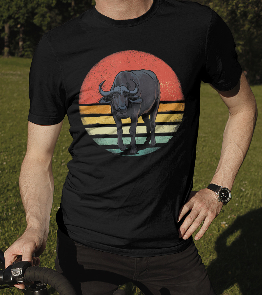 Retro Vintage Buffalo Nature Lover T-Shirt