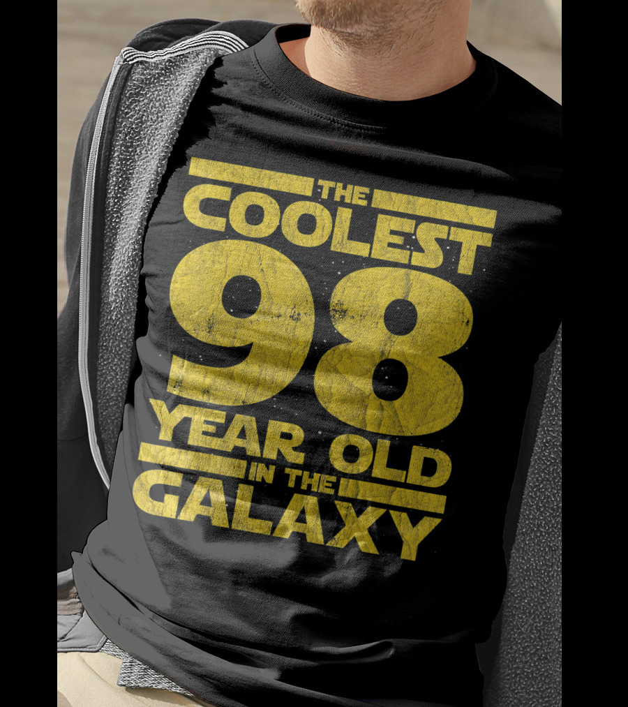 The Coolest 98 Year Old In The Galaxy Sci Fi 1923 Mens Womens Birthday T-Shirt