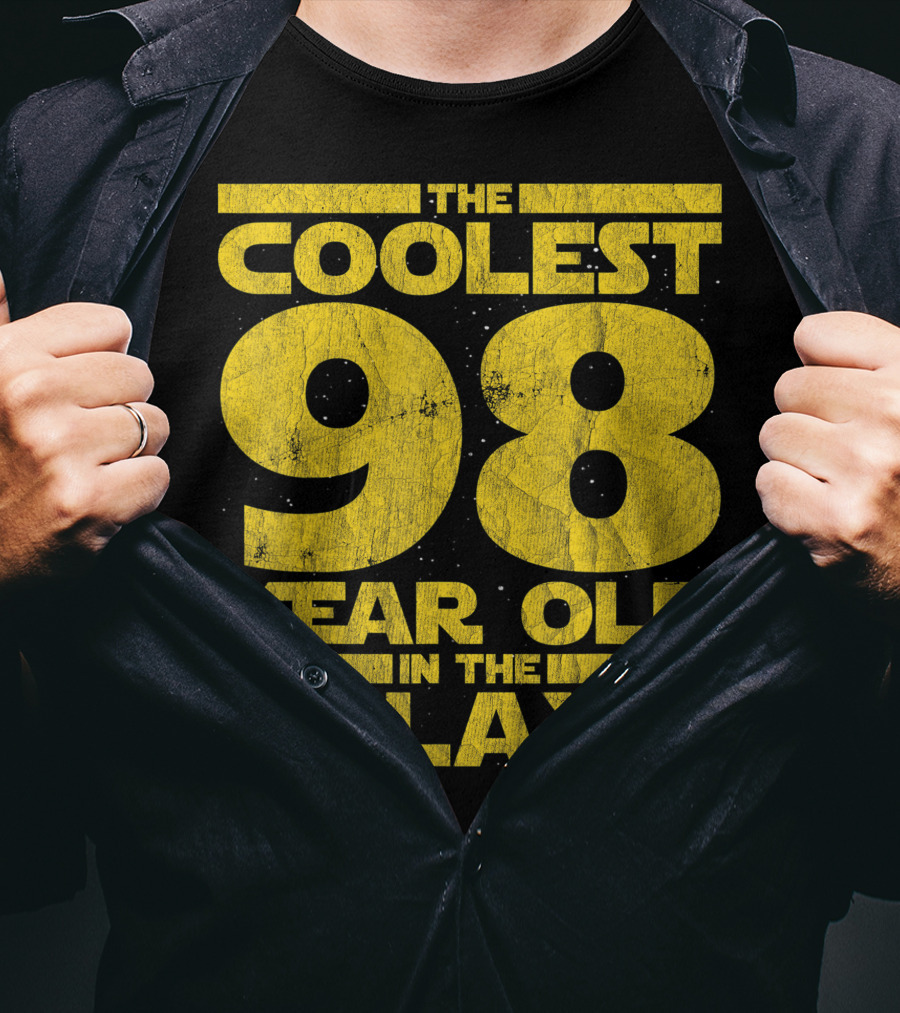 The Coolest 98 Year Old In The Galaxy Sci Fi 1923 Mens Womens Birthday T-Shirt