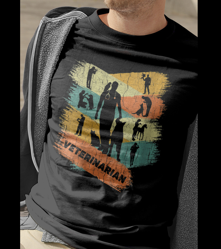 Retro Veterinarian Veterinary Vintage Vet T-Shirt