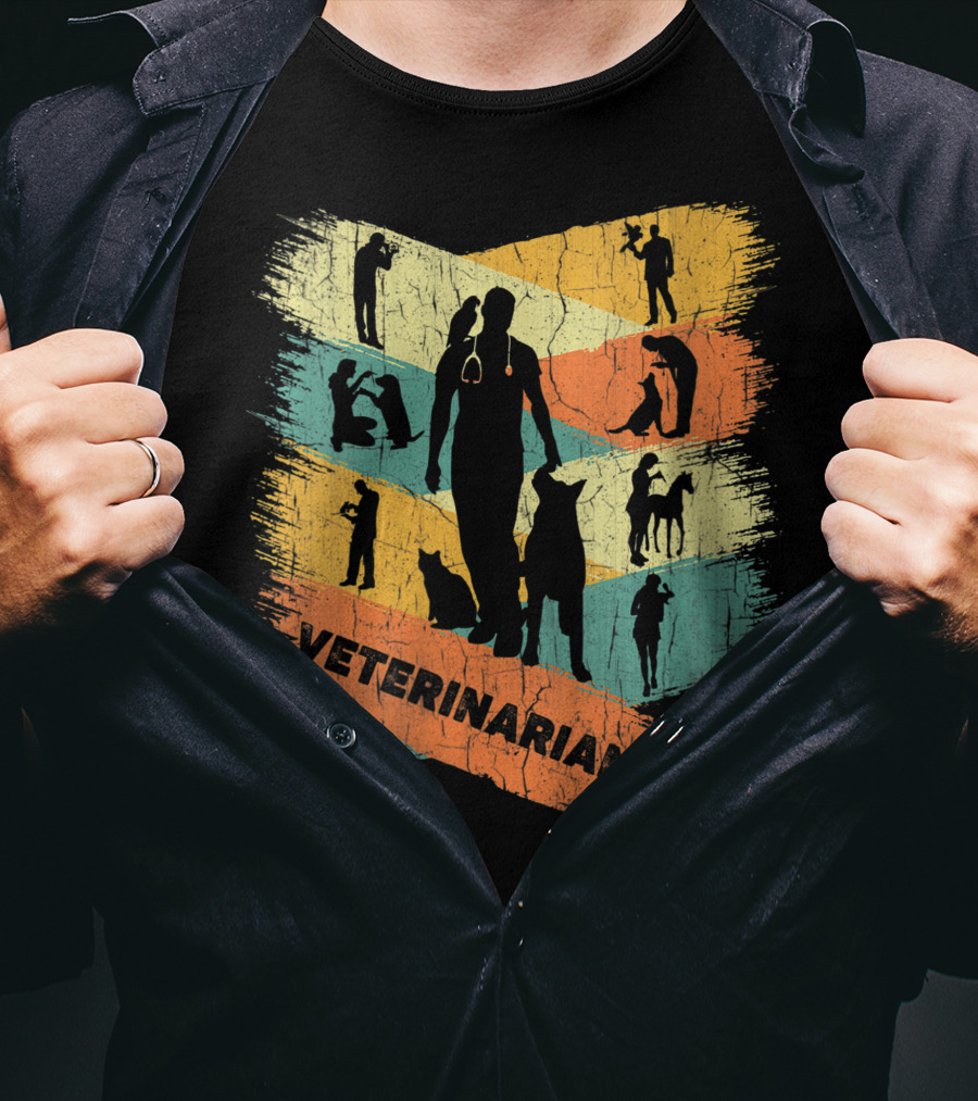 Retro Veterinarian Veterinary Vintage Vet T-Shirt