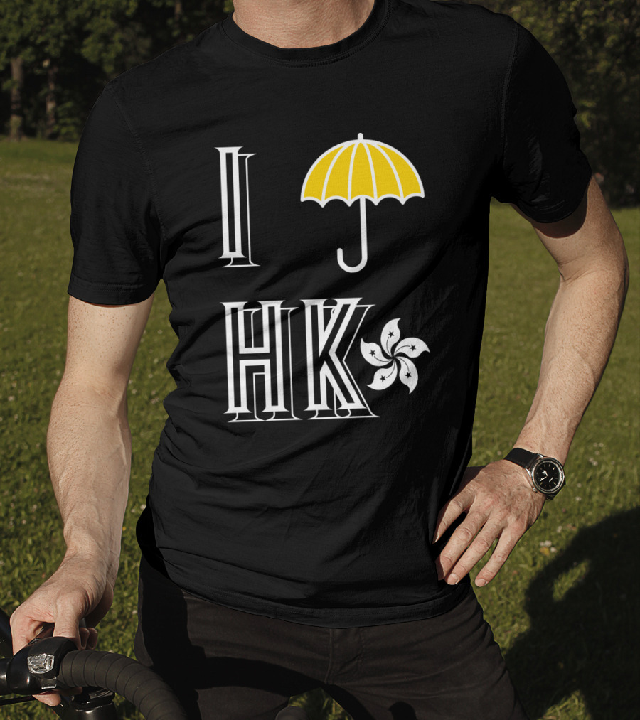 I Yellow Umbrella HK Hong Kong Flower T-Shirt