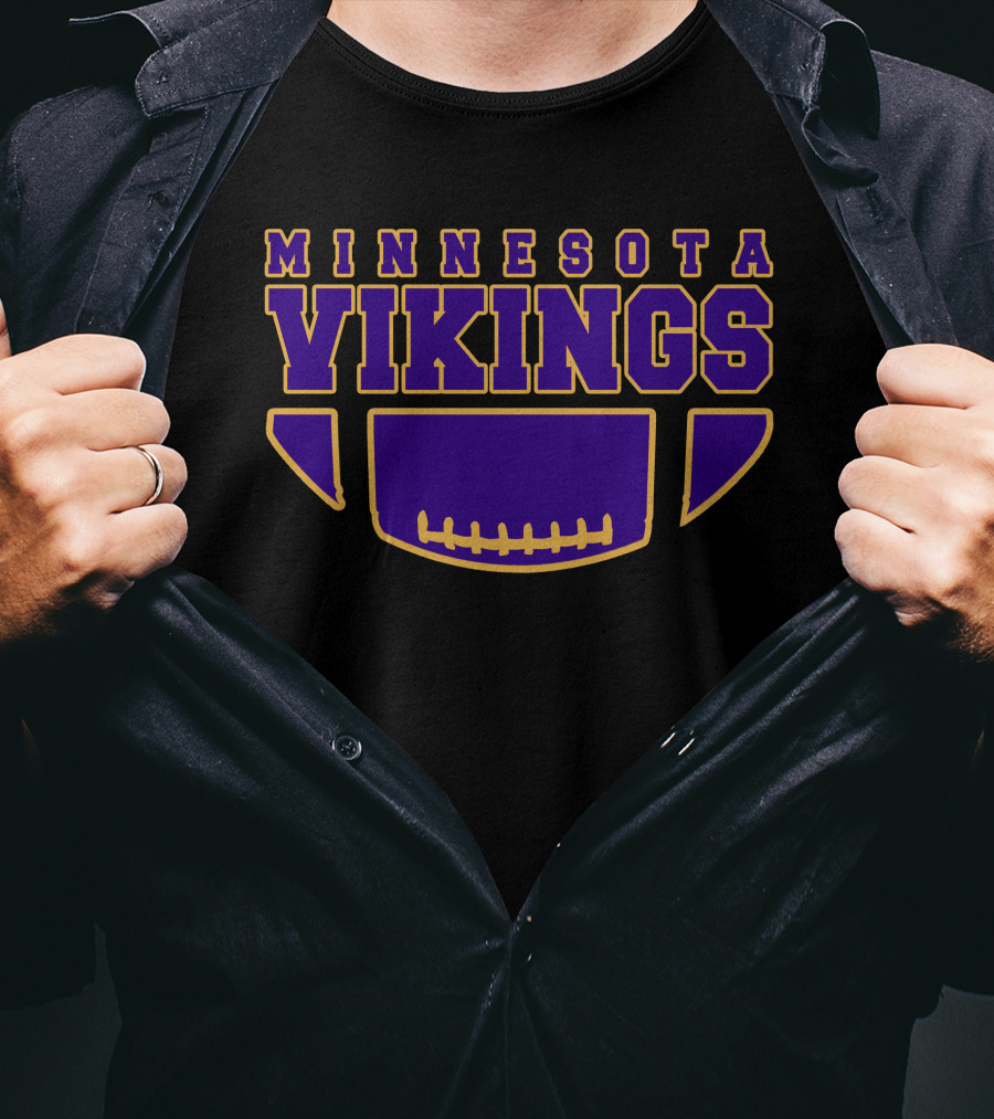 Minnesota Vikings Football Helmet Emblem T-Shirt