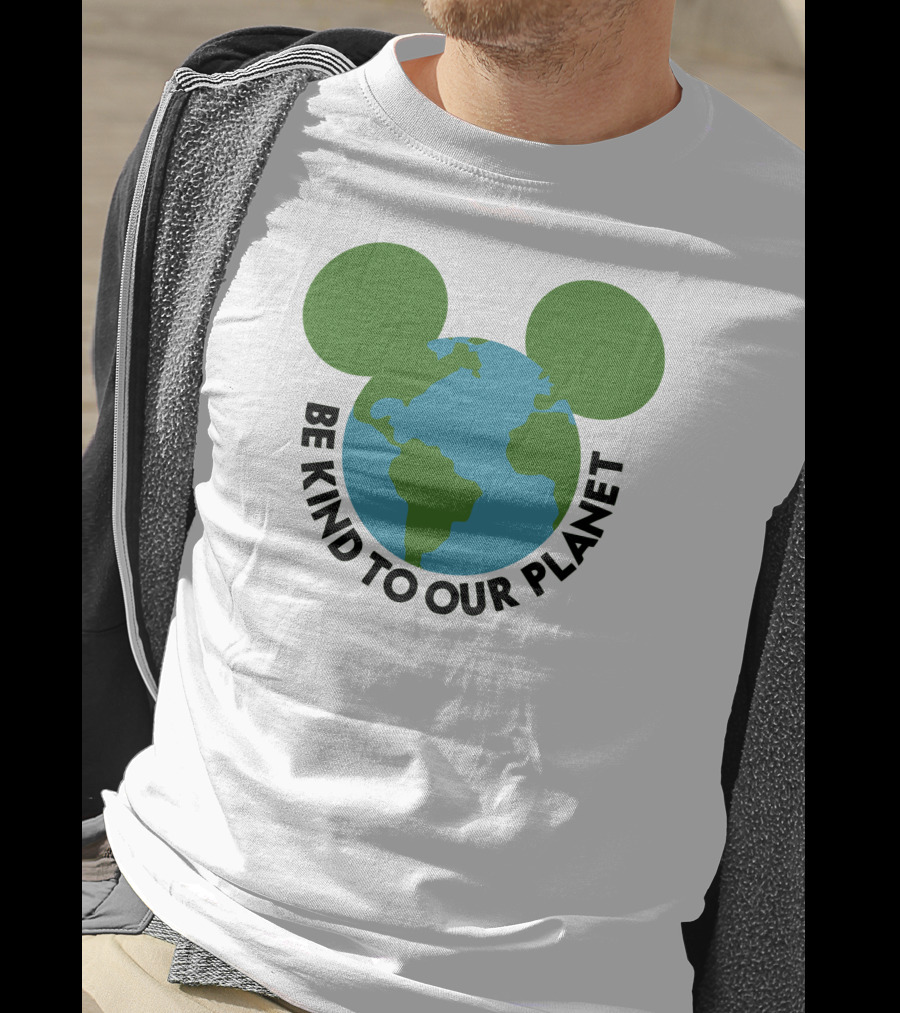 Be Kind To Our Planet Mouse Icon Earth Day T-Shirt