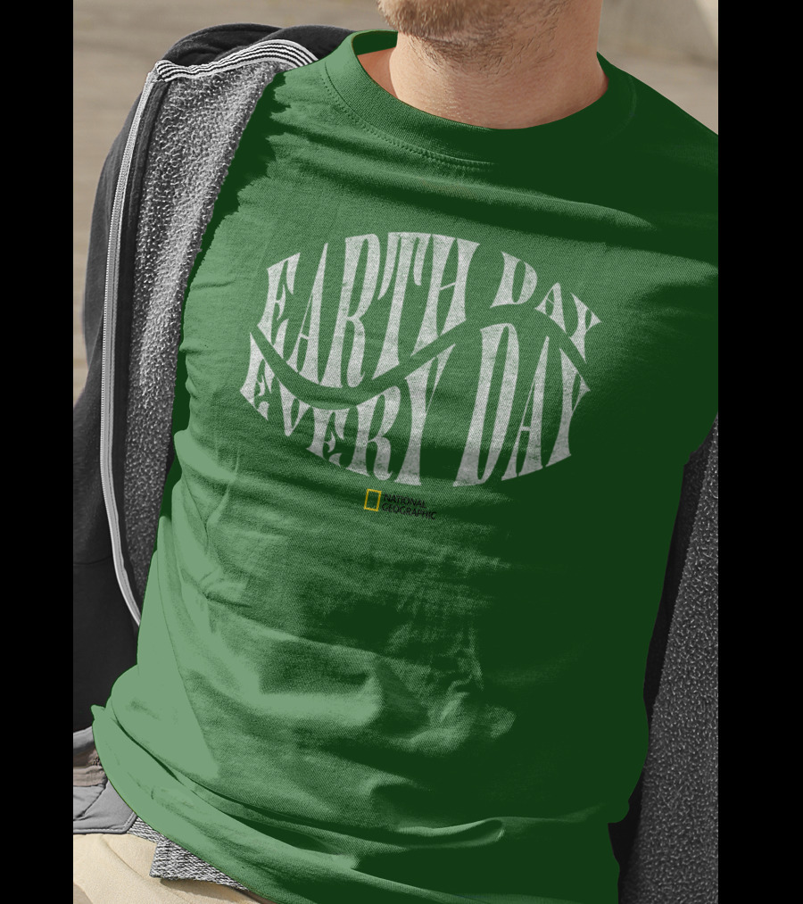 National Geographic Earth Day Every Day Environmental Awareness T-Shirt