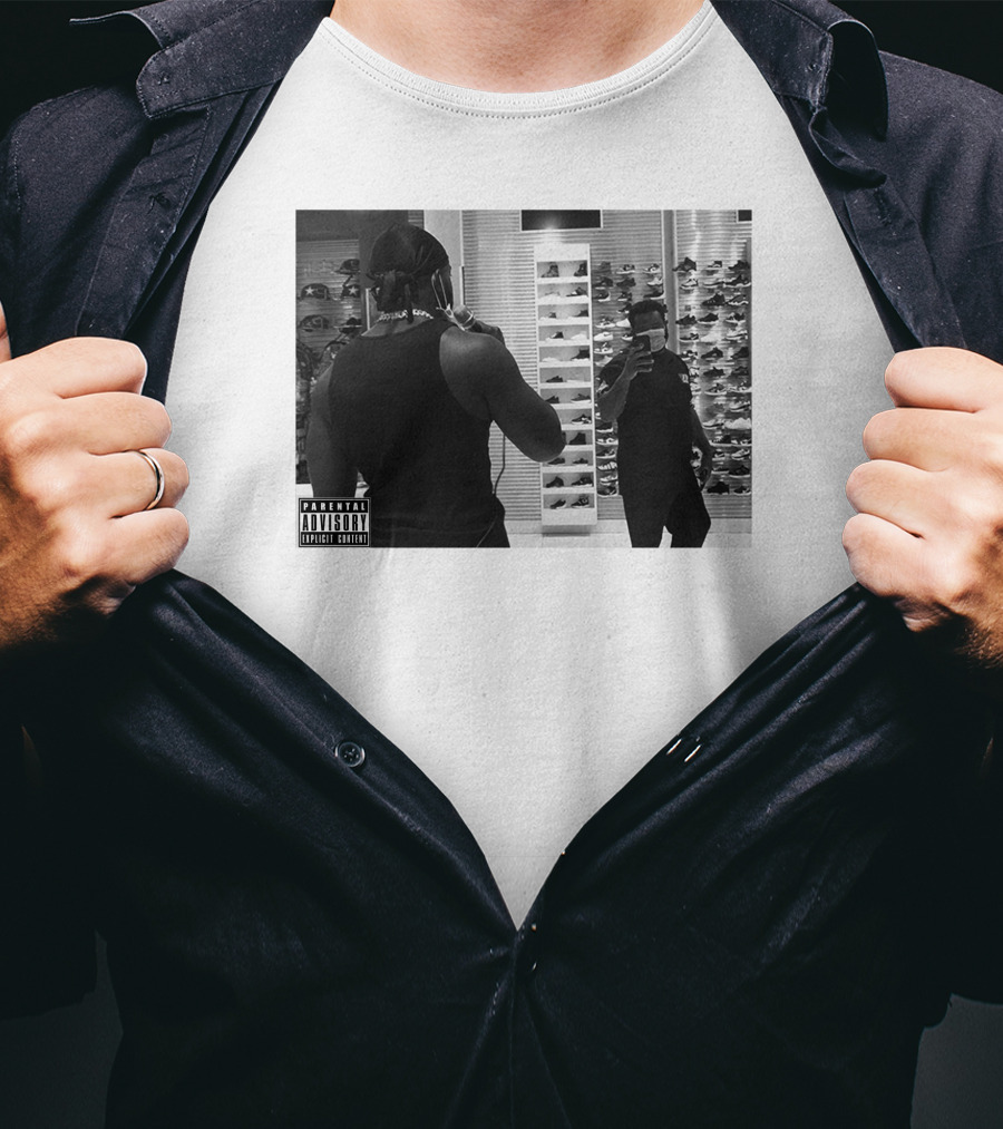 Jidion Merch PICTURE Parental Advisory Mirror Selfie Sneaker Store T-Shirt