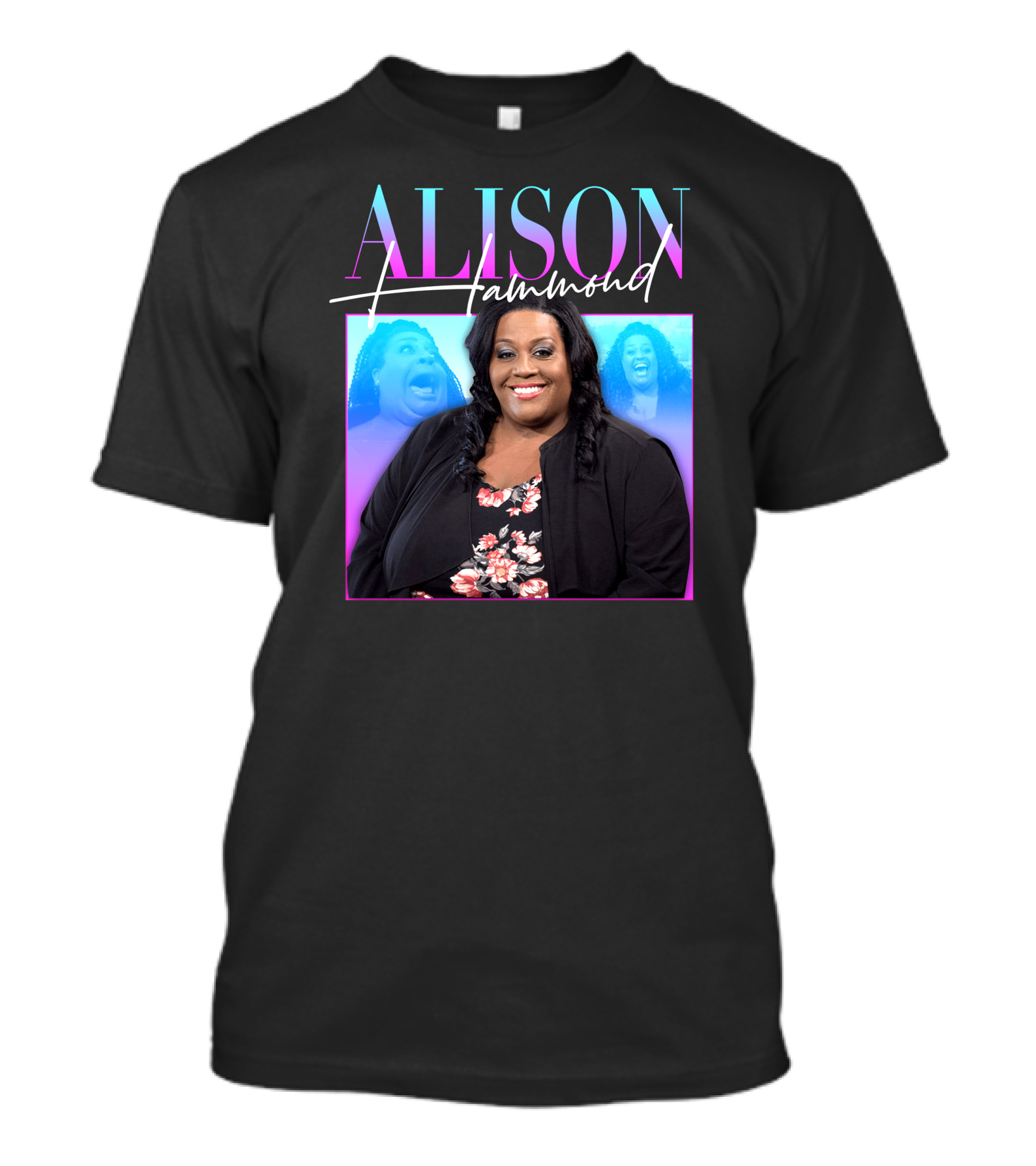 ALISON HAMMOND Vibrant Portrait With Duo Expressions T-Shirt