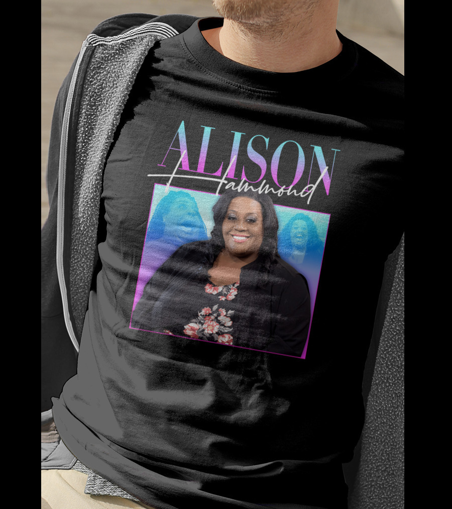 ALISON HAMMOND Vibrant Portrait With Duo Expressions T-Shirt