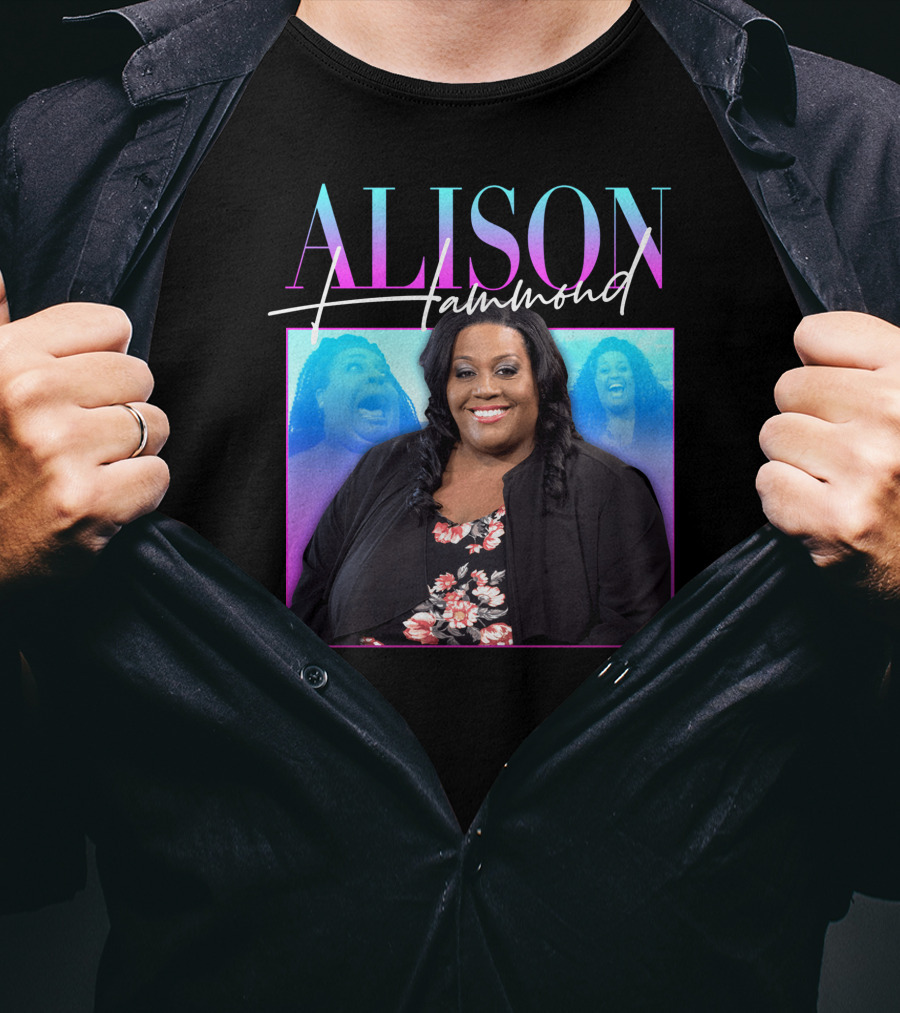 ALISON HAMMOND Vibrant Portrait With Duo Expressions T-Shirt
