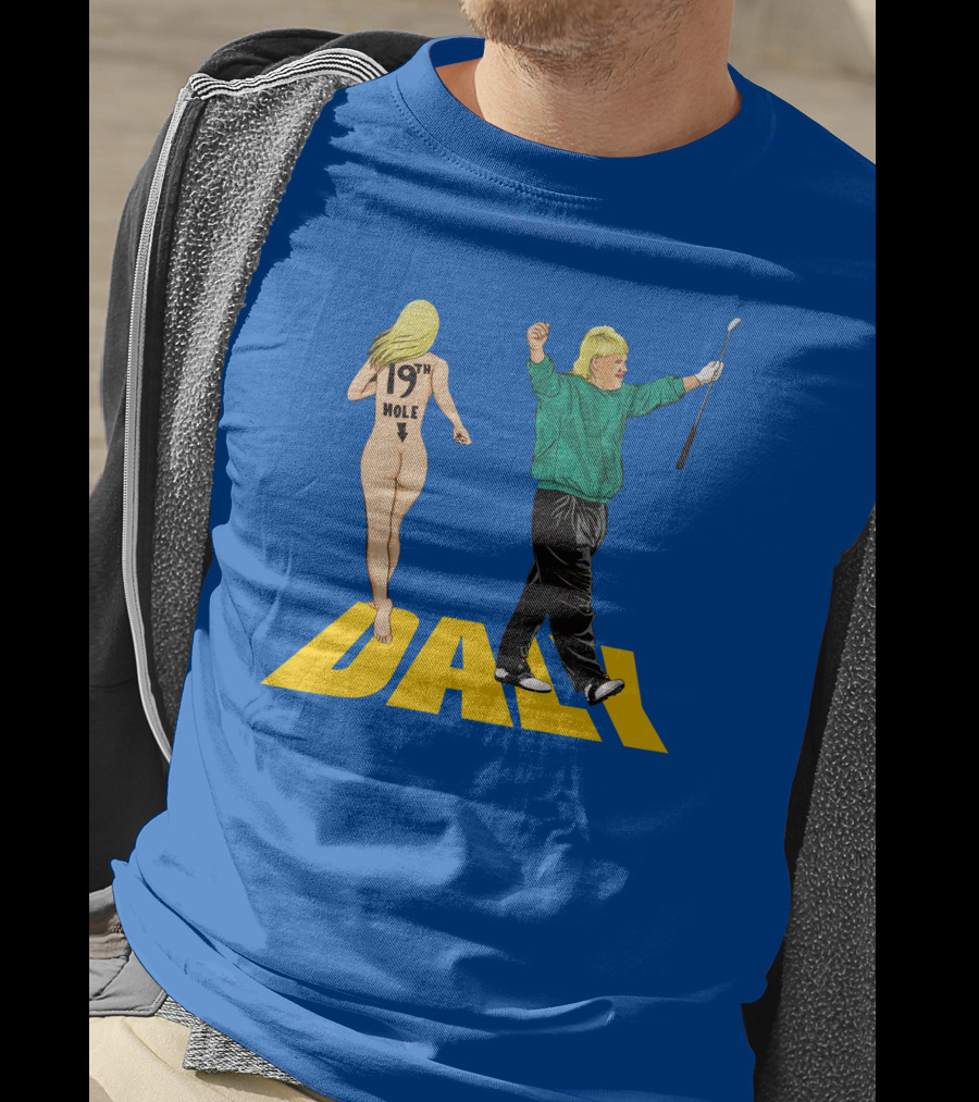 John Daly 19Th Hole Celebratory Pose With Golf Club T-Shirt