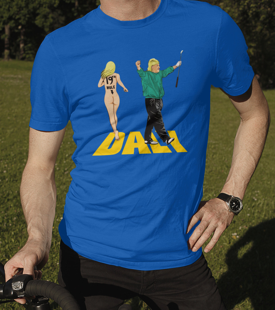 John Daly 19Th Hole Celebratory Pose With Golf Club T-Shirt