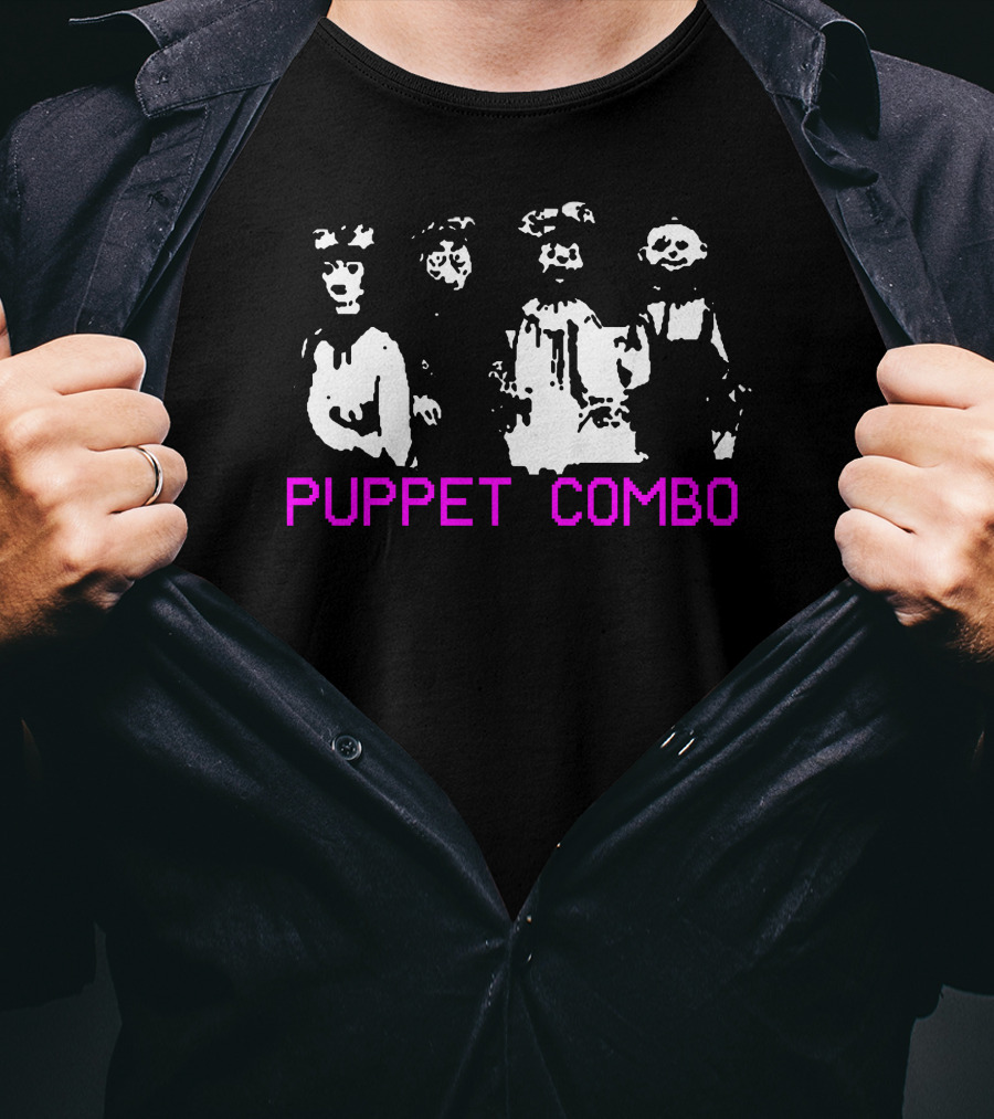 Puppet Combo Horror VHS Aesthetic T-Shirt