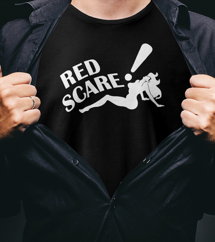 RED SCARE Merch Pin-Up Exclamation T-Shirt