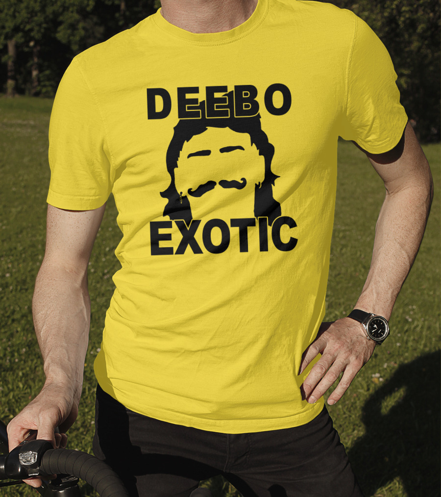 DEEB0 EX0TIC Μullet Mustache T-Shirt