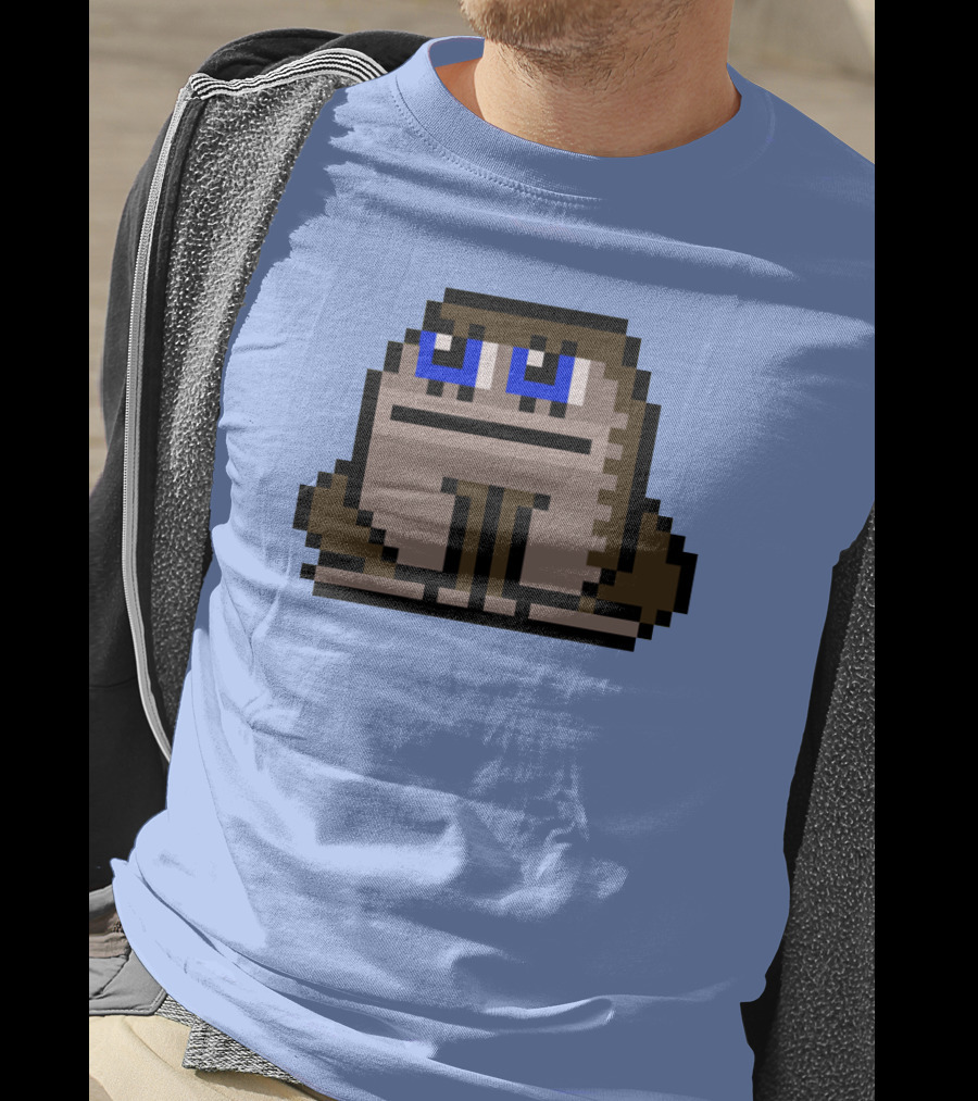 Sergito CrypToadz Pixel Art Frog With Blue Eyes T-Shirt