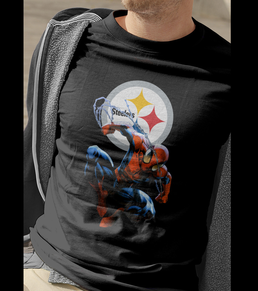 Spider-Man Steelers Fan 15 T-Shirt