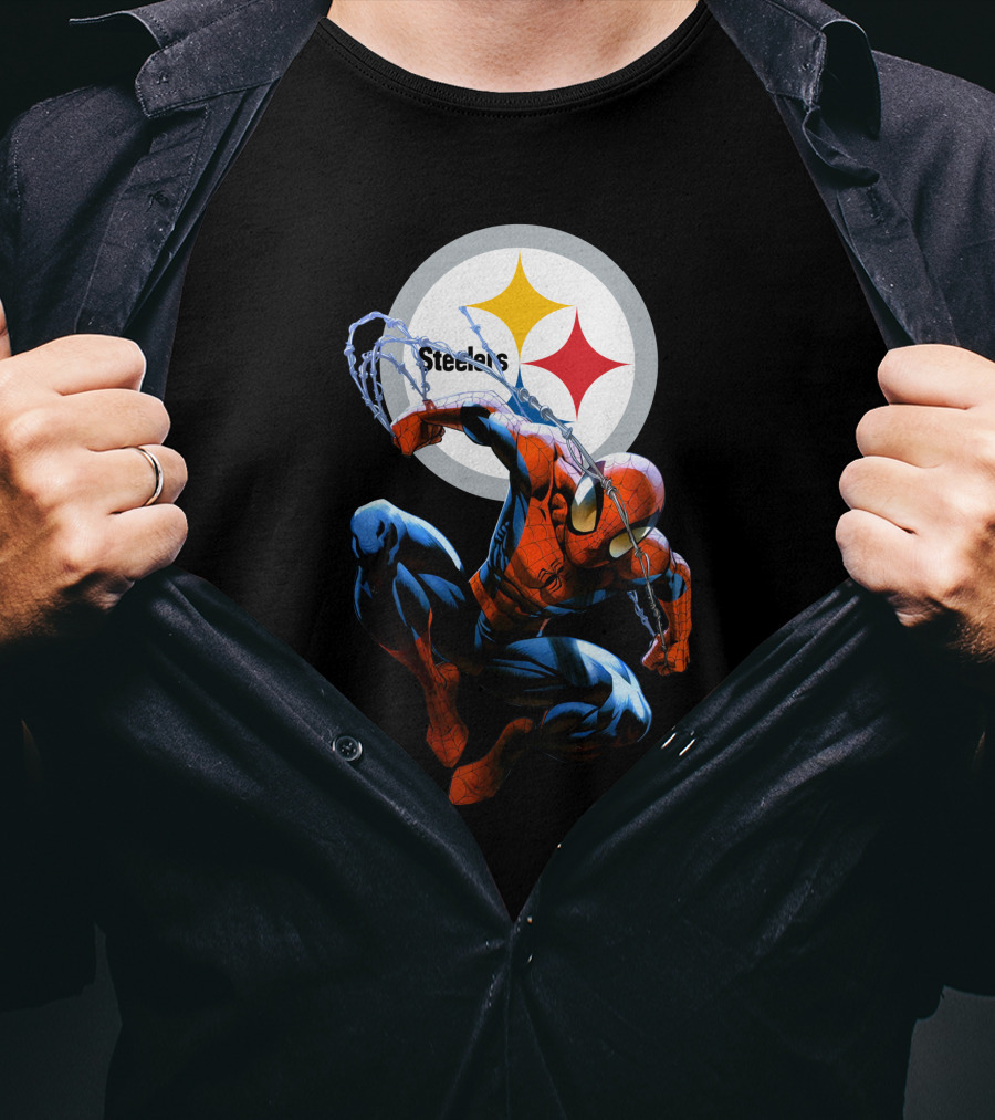 Spider-Man Steelers Fan 15 T-Shirt