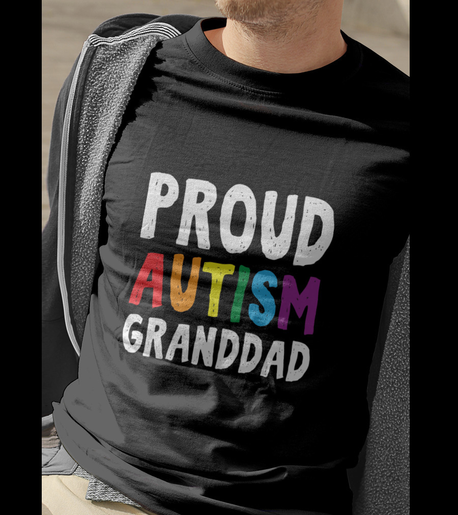 Proud Autism Granddad T-Shirt
