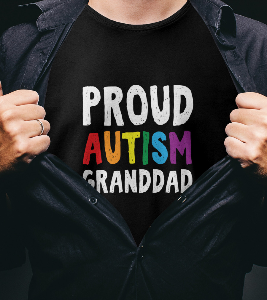 Proud Autism Granddad T-Shirt