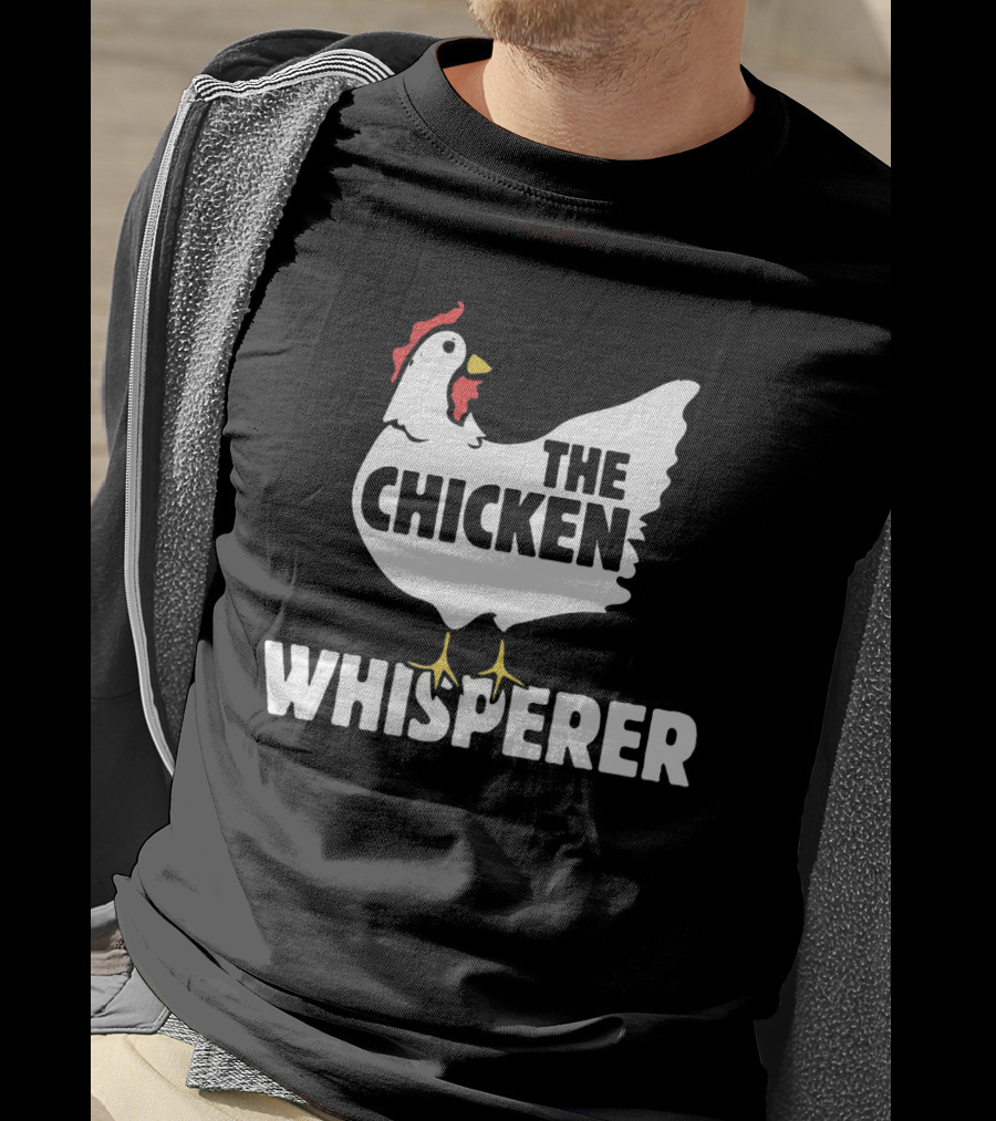 The Chicken Whisperer Bold White Red And Yellow Chicken T-Shirt