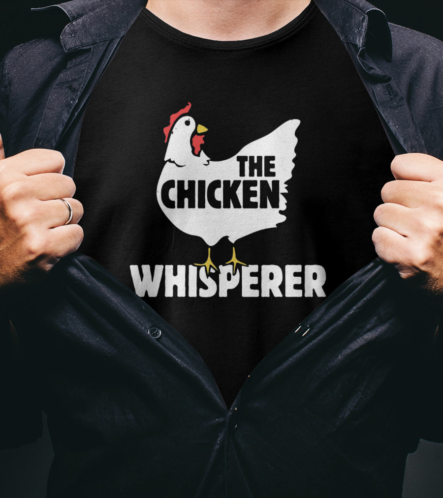 The Chicken Whisperer Bold White Red And Yellow Chicken T-Shirt
