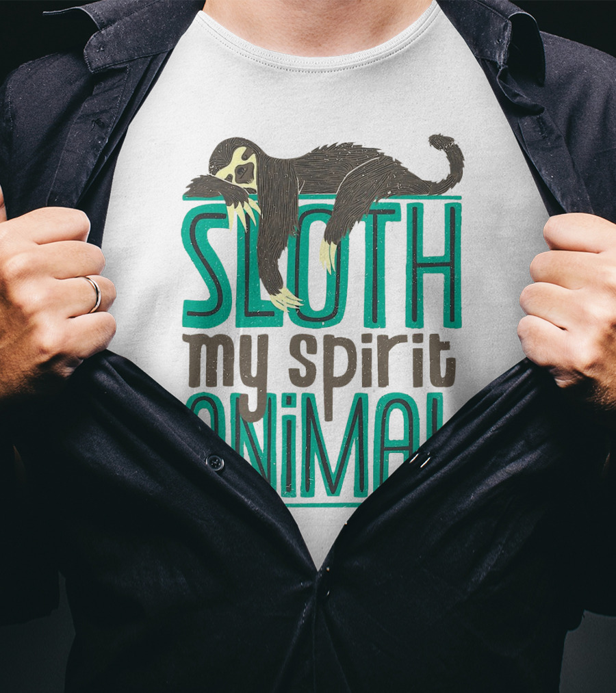 Sloth Sloth My Spirit Animal Relaxed Creature T-Shirt