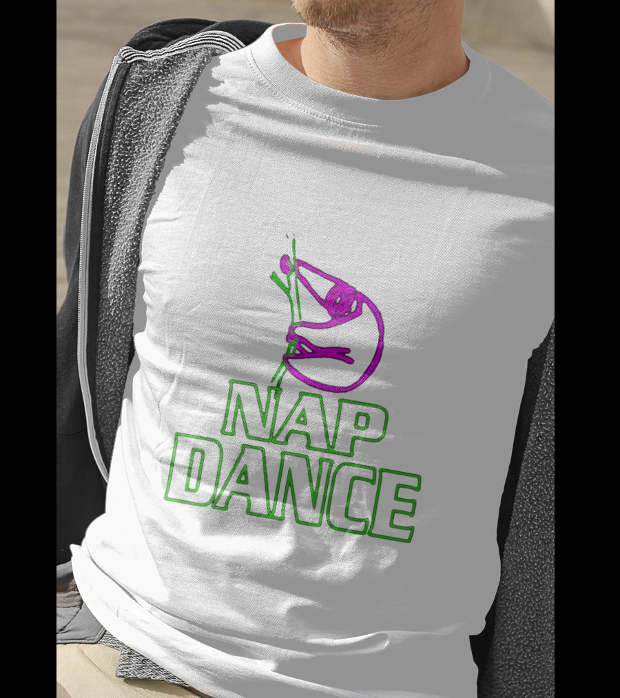 Nap Dance Neon Sign Sloth Pun T-Shirt